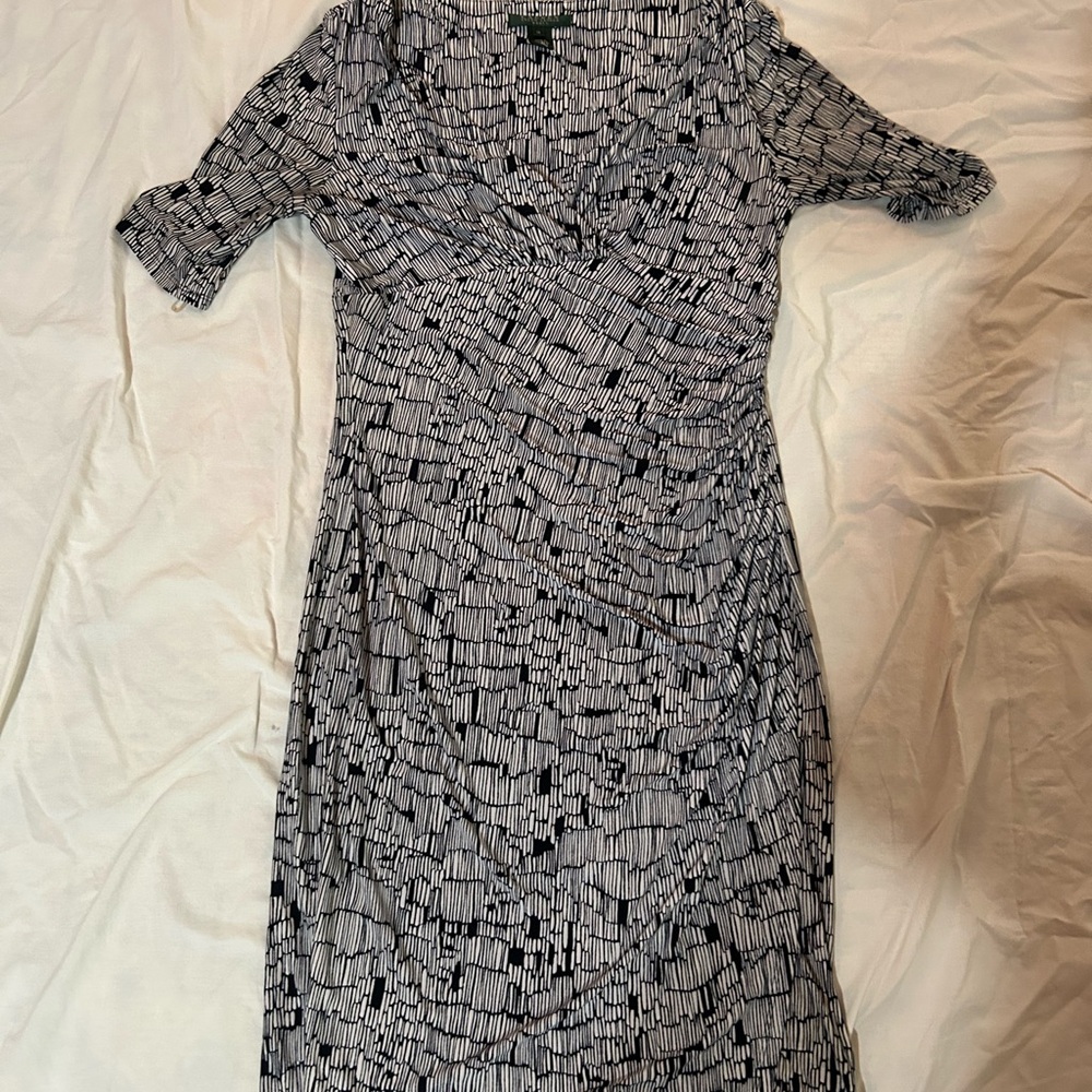 Ralph Lauren wrap dress with rouching